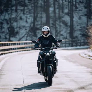Rouler à moto en hiver